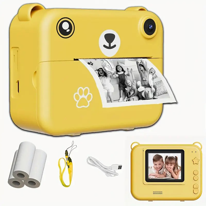 SnapKid - Compact Instant Camera for Children - 1080P HD, Photo & Video, Includes Printing Paper & USB Charger