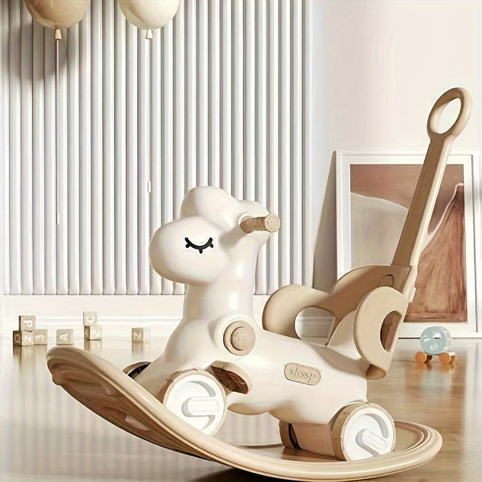 Twist & Ride: 2-in-1 Baby Rocking Horse and Balance Bike - Safe and Fun Toy