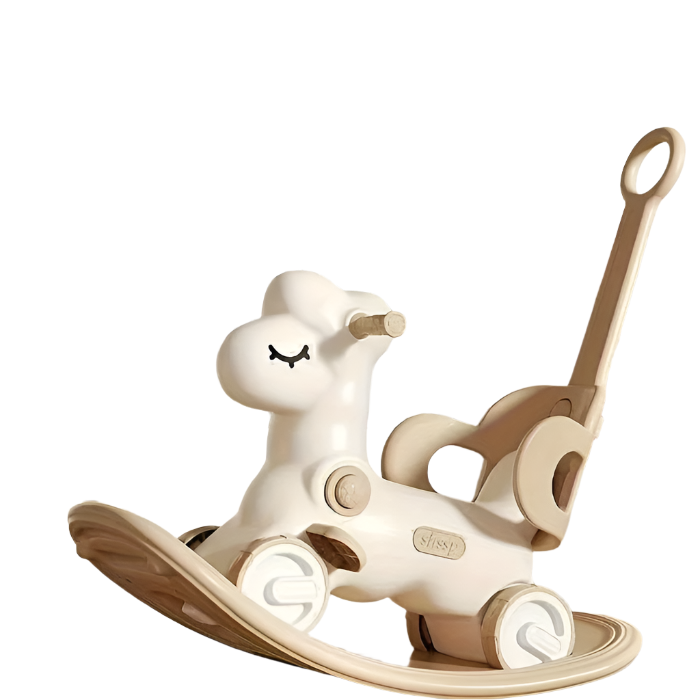 Twist & Ride: 2-in-1 Baby Rocking Horse and Balance Bike - Safe and Fun Toy