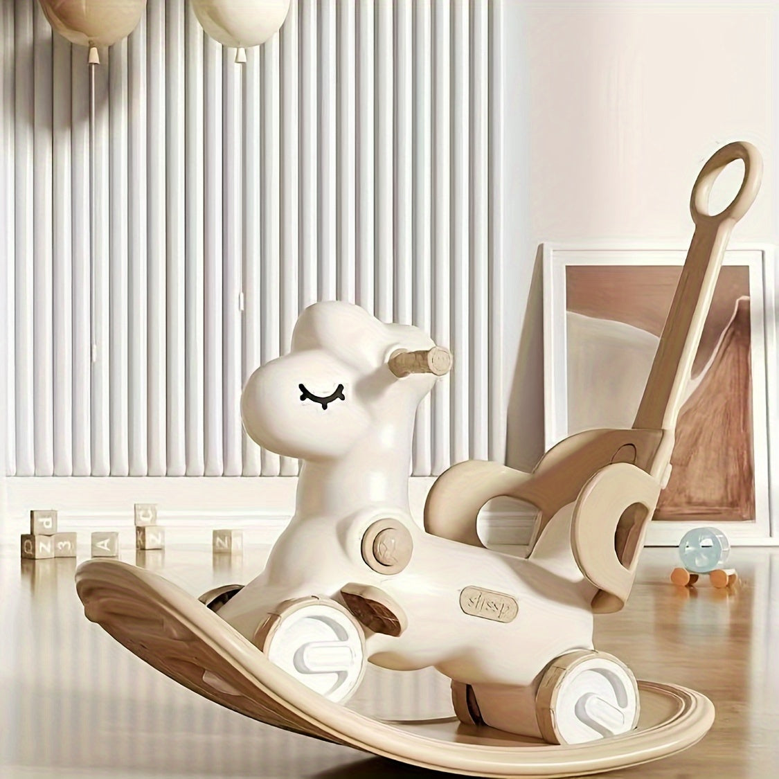 2-in-1 Baby Rocking Horse and Ride-On - Safe and Fun Toy