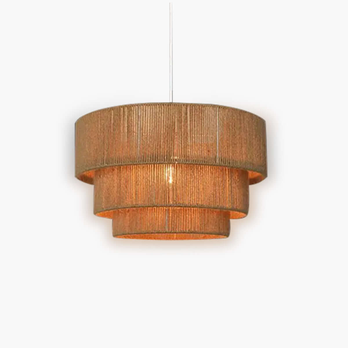 Pendant Lamp Rope & Metal - Industrial Design