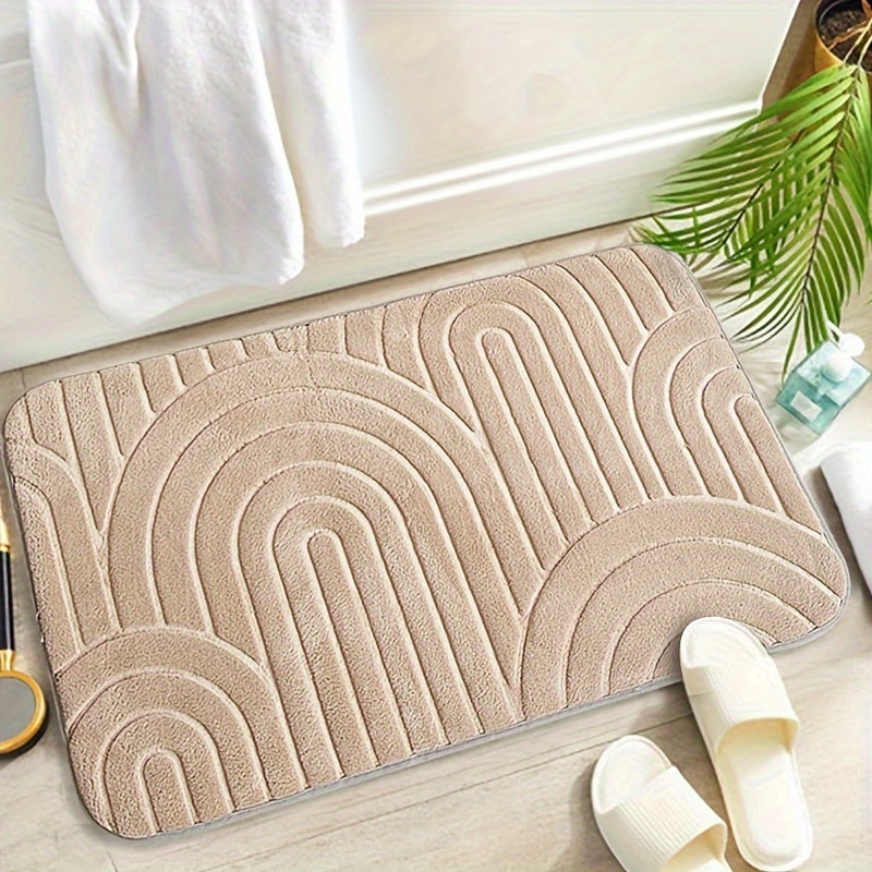 Geometric Non-Slip Bath Mat – Comfortable and Stylish for Your Bathroom
