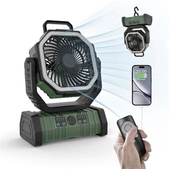 Camping Fan - 3-in-1 - LED - Wireless