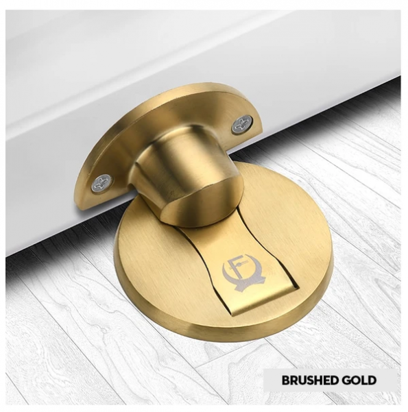 MagnaStop Doorstopper – Stylish Stainless Steel Magnetic Doorstopper, Easy Installation