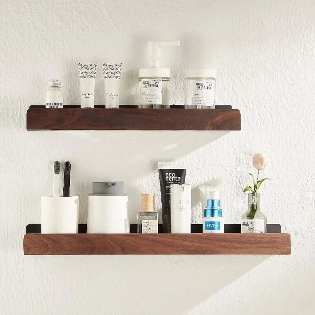 Massive Wooden Bathroom Shelf – WoodaFix