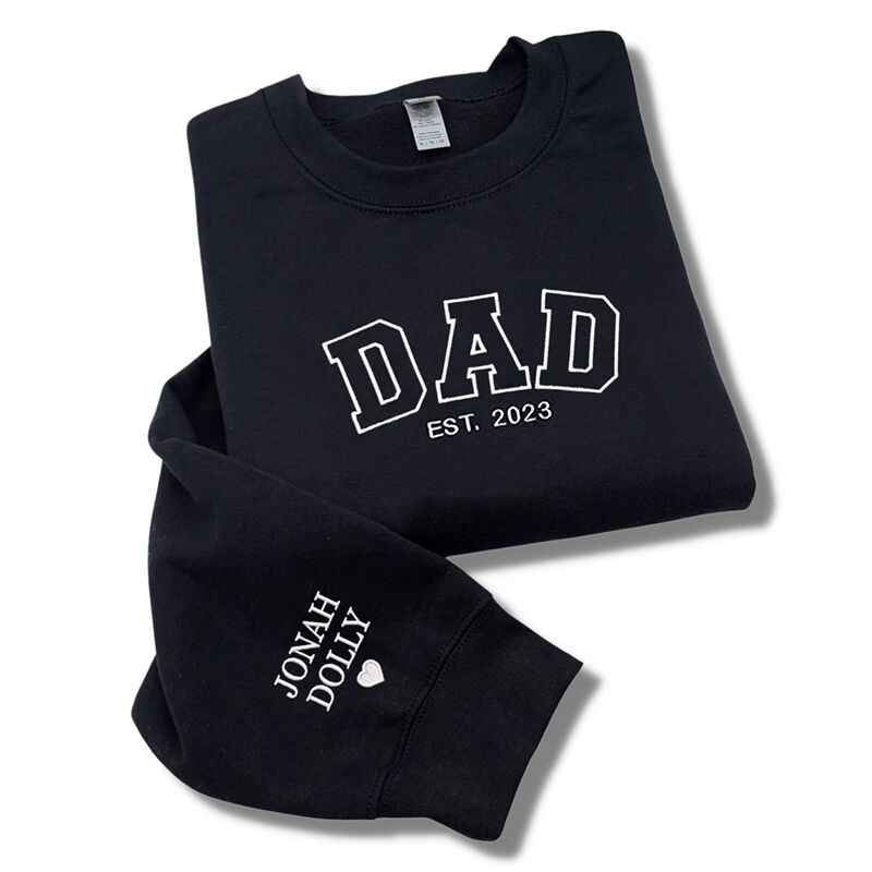 EmbroLux Custom Hoodie | Personalized sweatshirt with embroidered family names for heartfelt gifting