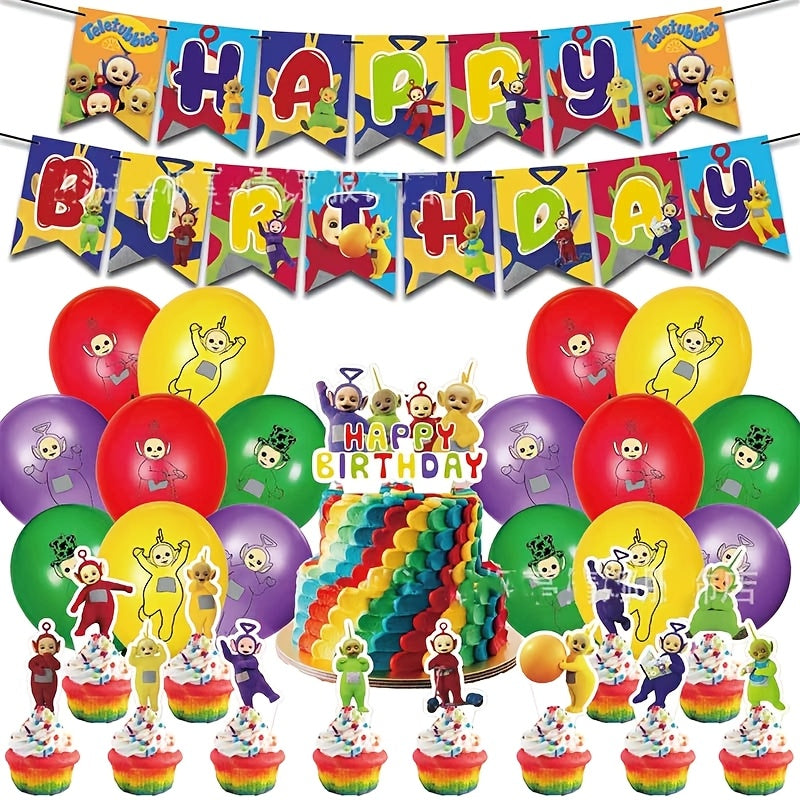 Teletubbies Birthday Party Set – Complete Decoration for a Joyful Celebration