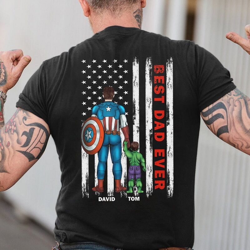 HeroCraft Premium Dad T-Shirt | Customizable Gift for Father’s Day and Everyday Wear