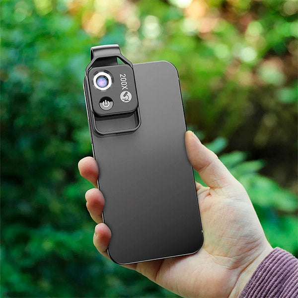 VisionScope Mobile Microscope | High-Resolution 200x Clip-On Lens for Smartphones