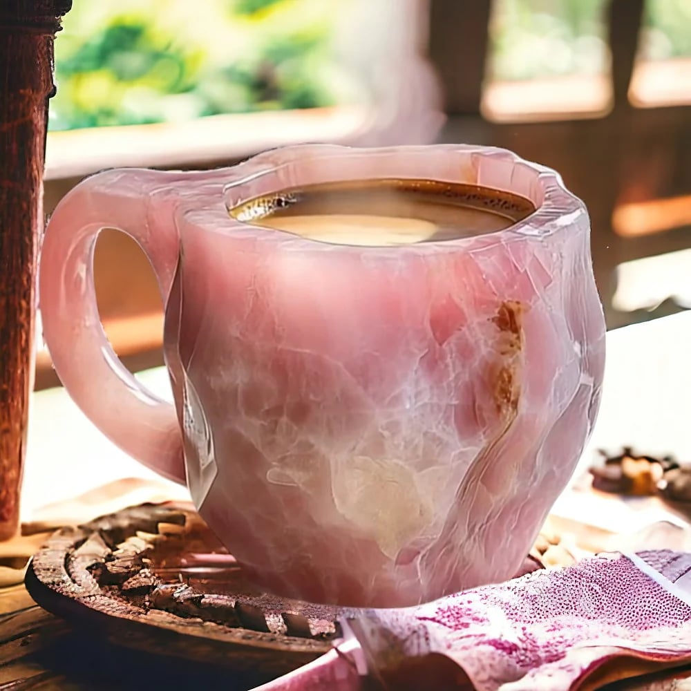 CrystalAura Premium Mug | Handcrafted gemstone-inspired coffee and tea cup