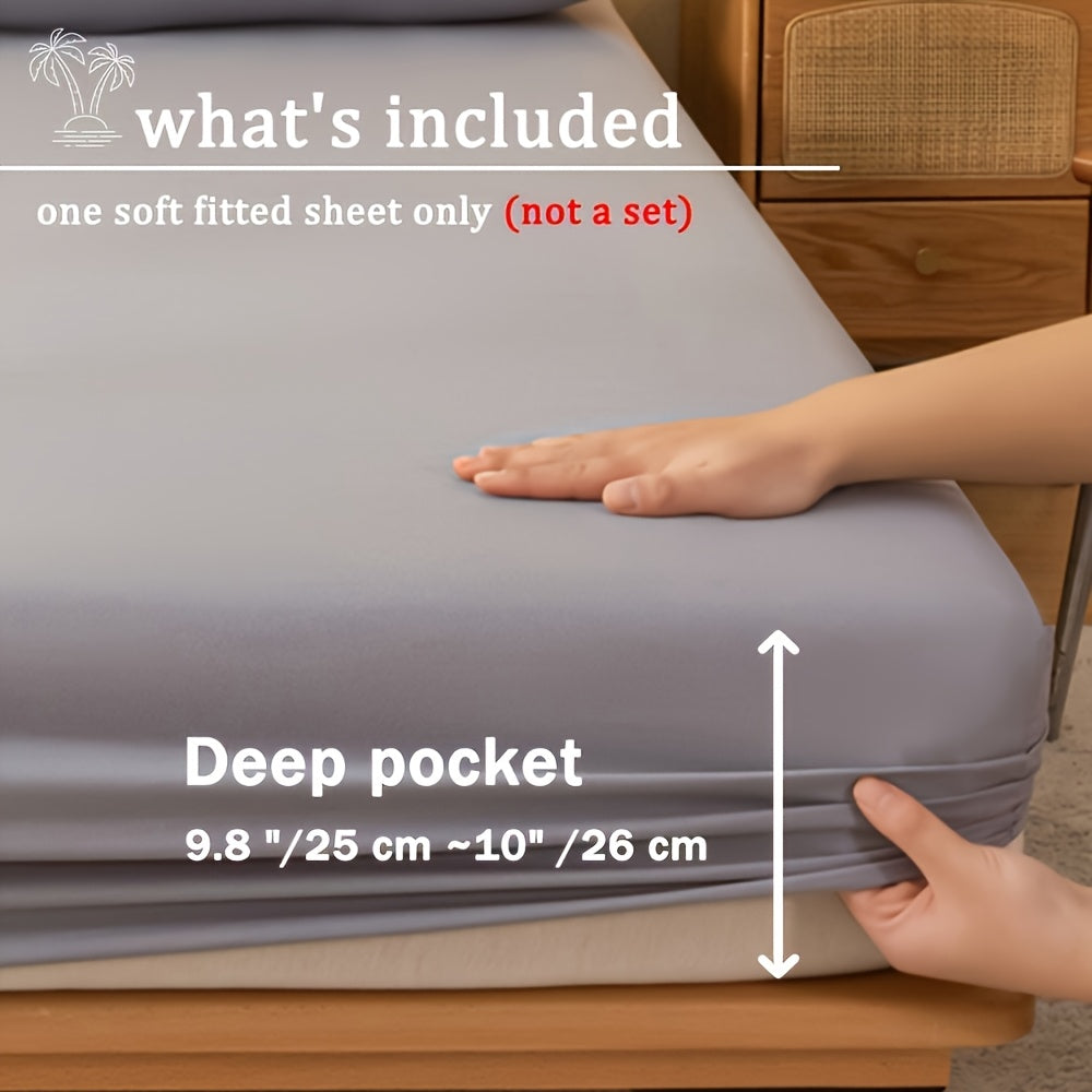 Soft Breathable Fitted Sheet - Perfect Fit and Protection for Your Bed