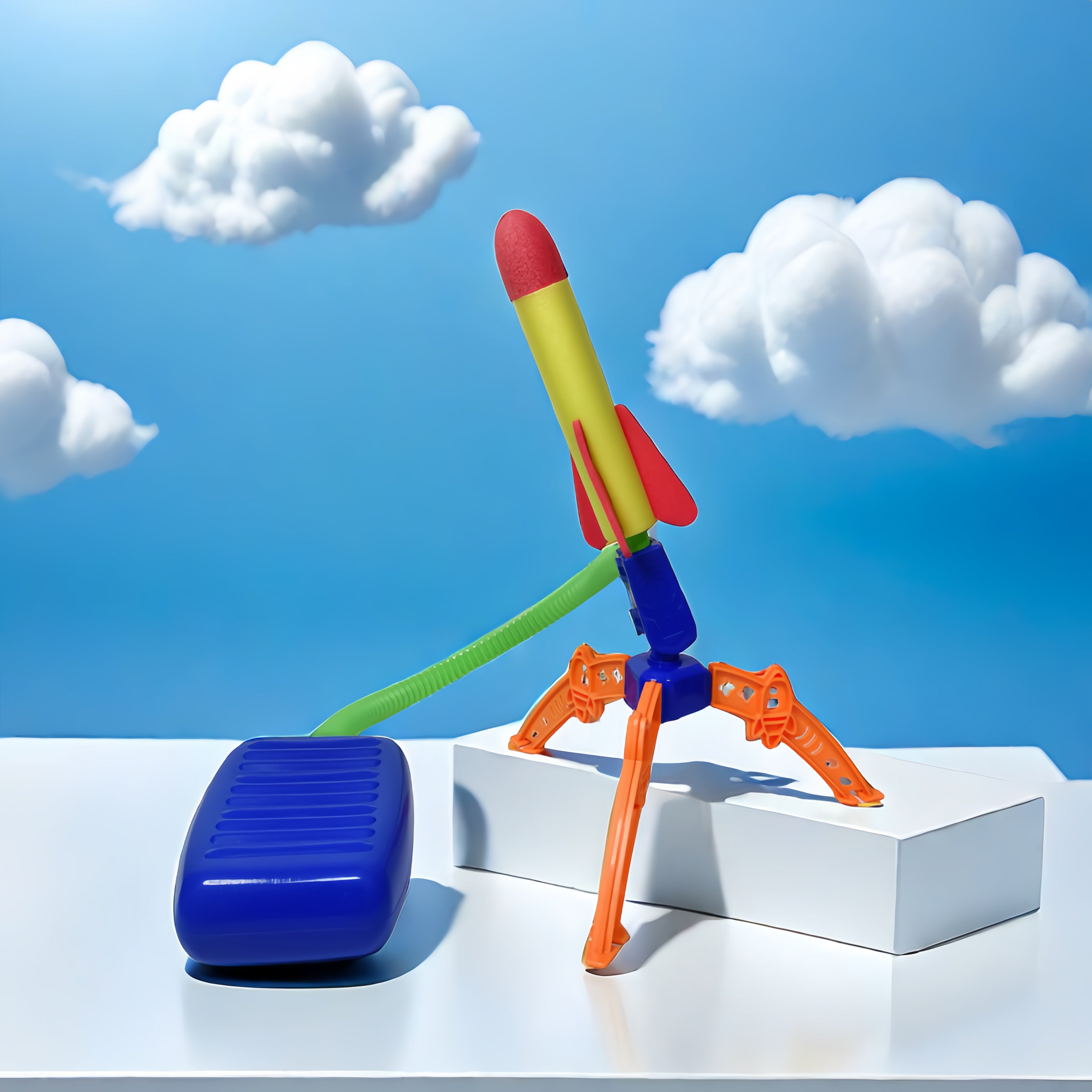 Foot Pump Rocket Launcher – Splendid Outdoor Fun with Colourful Rockets