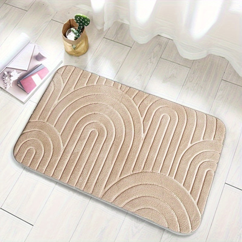 Geometric Non-Slip Bath Mat – Comfortable and Stylish for Your Bathroom