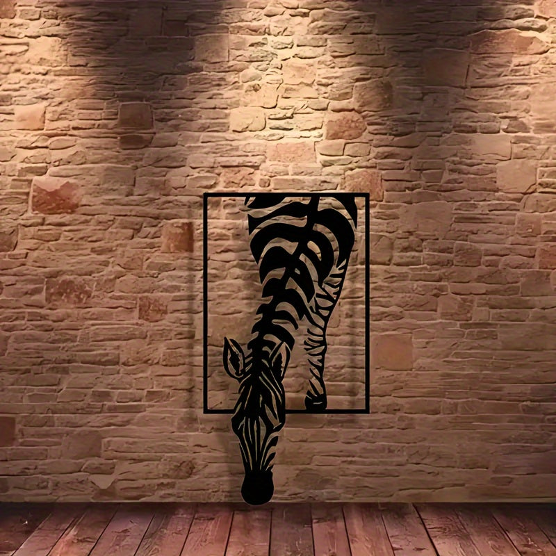 Zebra Silhouette Wall Decoration - Stylish Elegance for Your Space