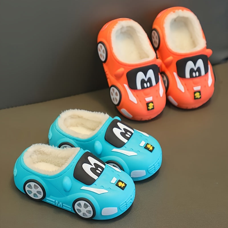 Joyful Car Slippers for Children - Playful and Comfortable for Home