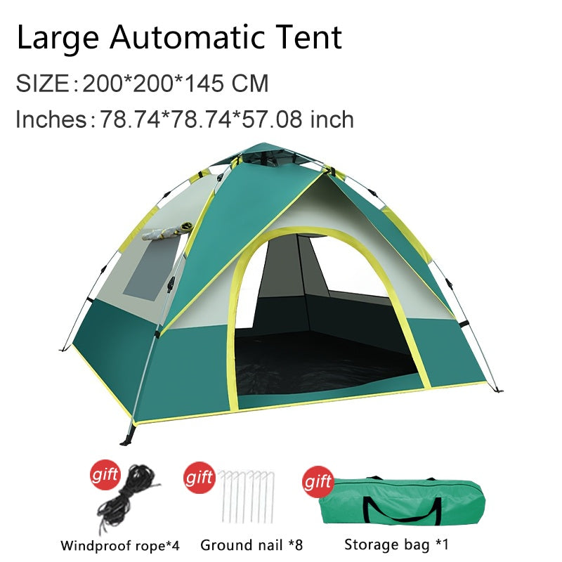 Quick Setup 4-Person Camping Tent – Breathable and Windproof Shelter