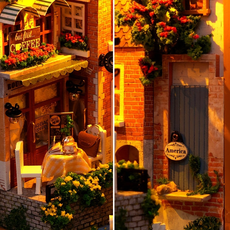 DIY Bruges House Bookstand – 3D Wooden Model of the Old Town