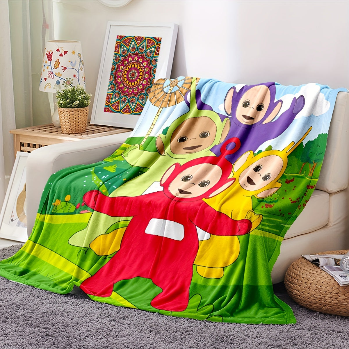 Teletubbies Blanket - For Children, Soft and Versatile