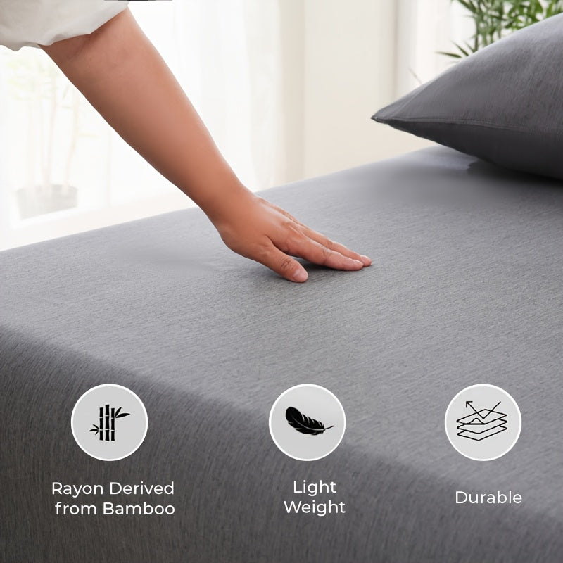 Summer Cool Bamboo Fibre Fitted Sheet – Luxury Breathable Comfort