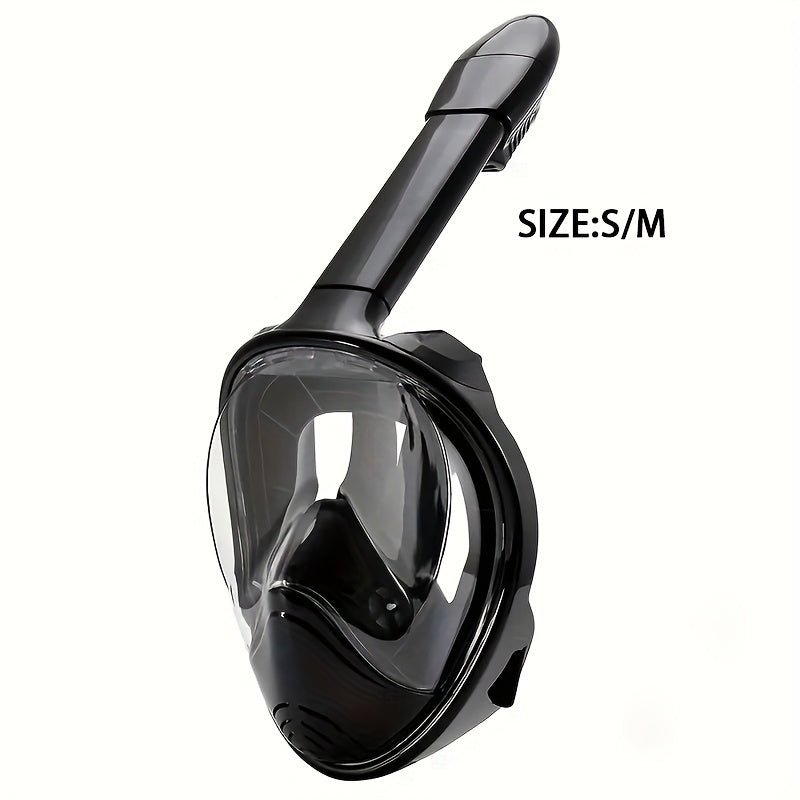 Full Face Snorkel Mask – 180° Panoramic View and Camera Mount for the Perfect Underwater Experience