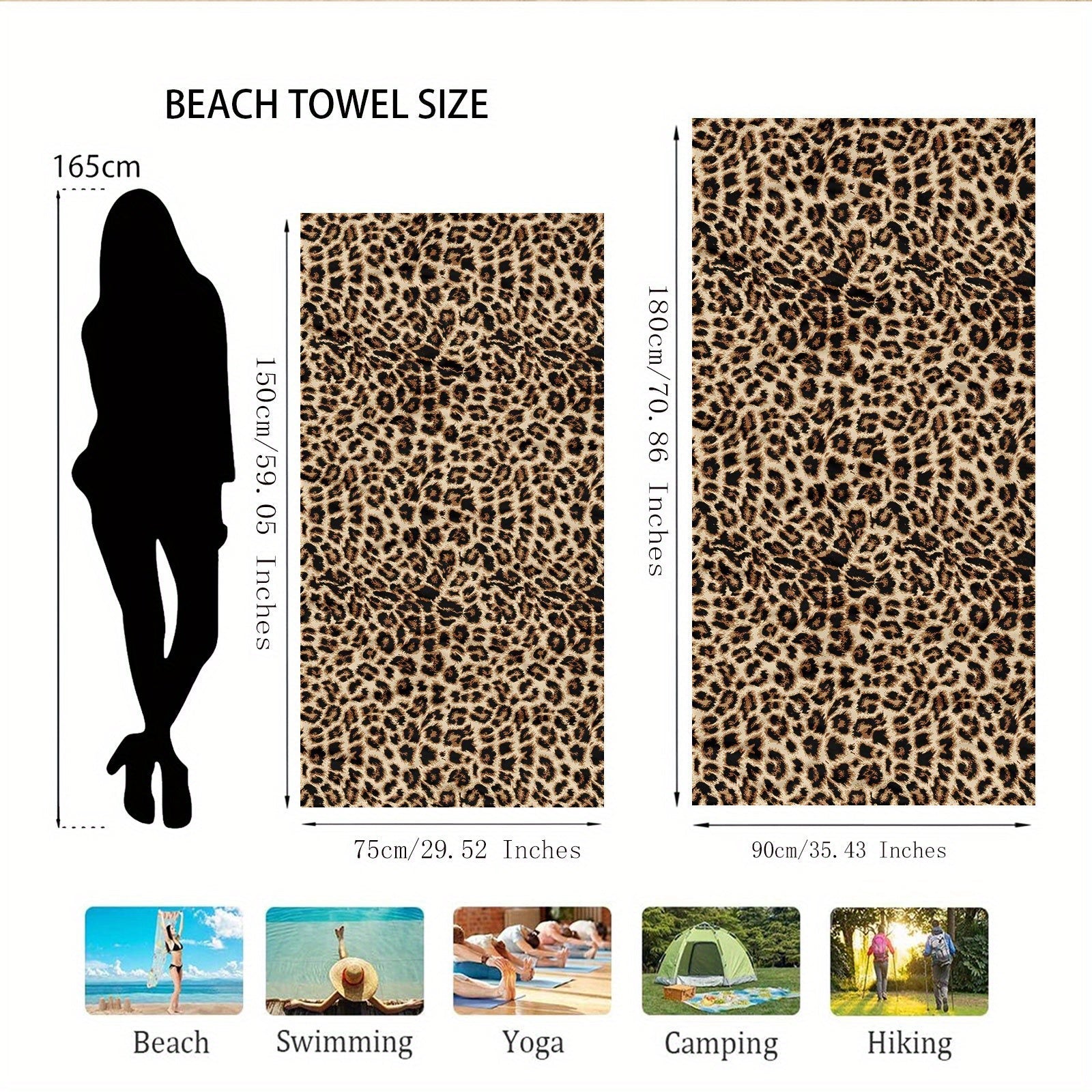 Luxury Microfibre Beach Towel - Quick-Drying and Super Soft