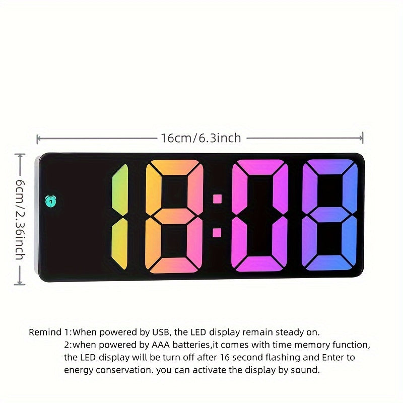 Colourful LED Digital Clock - For a Cheerful Start to the Day