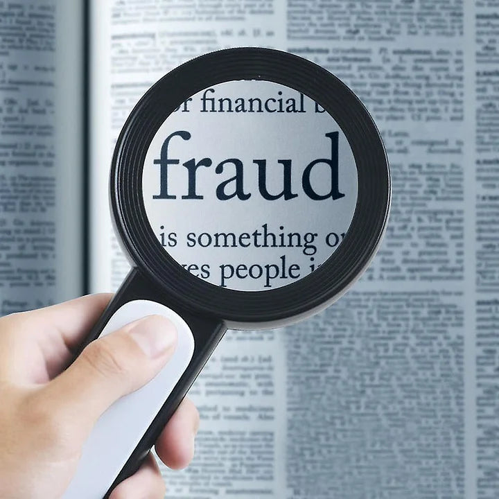 30X Handheld Optical Magnifying Glass for Seniors Reading Magnification