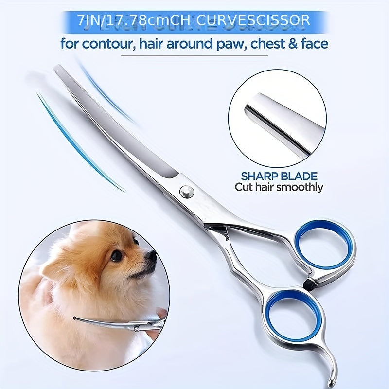 Professional Pet Grooming Set – Scissors and Comb for Perfect Grooming of Dogs and Cats