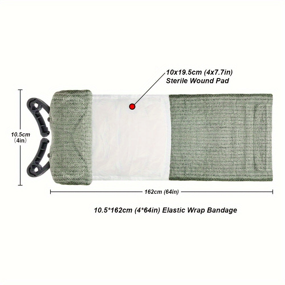 Elastic First Aid Bandage with Sterile Wound Pad – Universally Suitable for Outdoor and Home Use