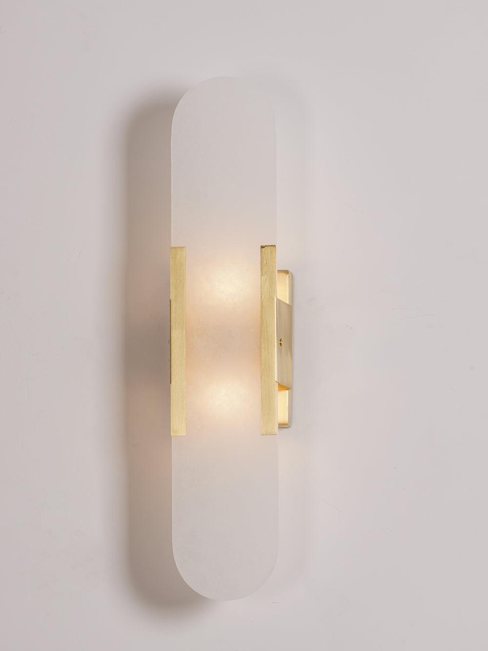 Modern Wall Lamp - Alabaster & Metal