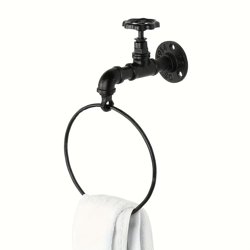 Industrial Towel Ring - For a Rustic Interior
