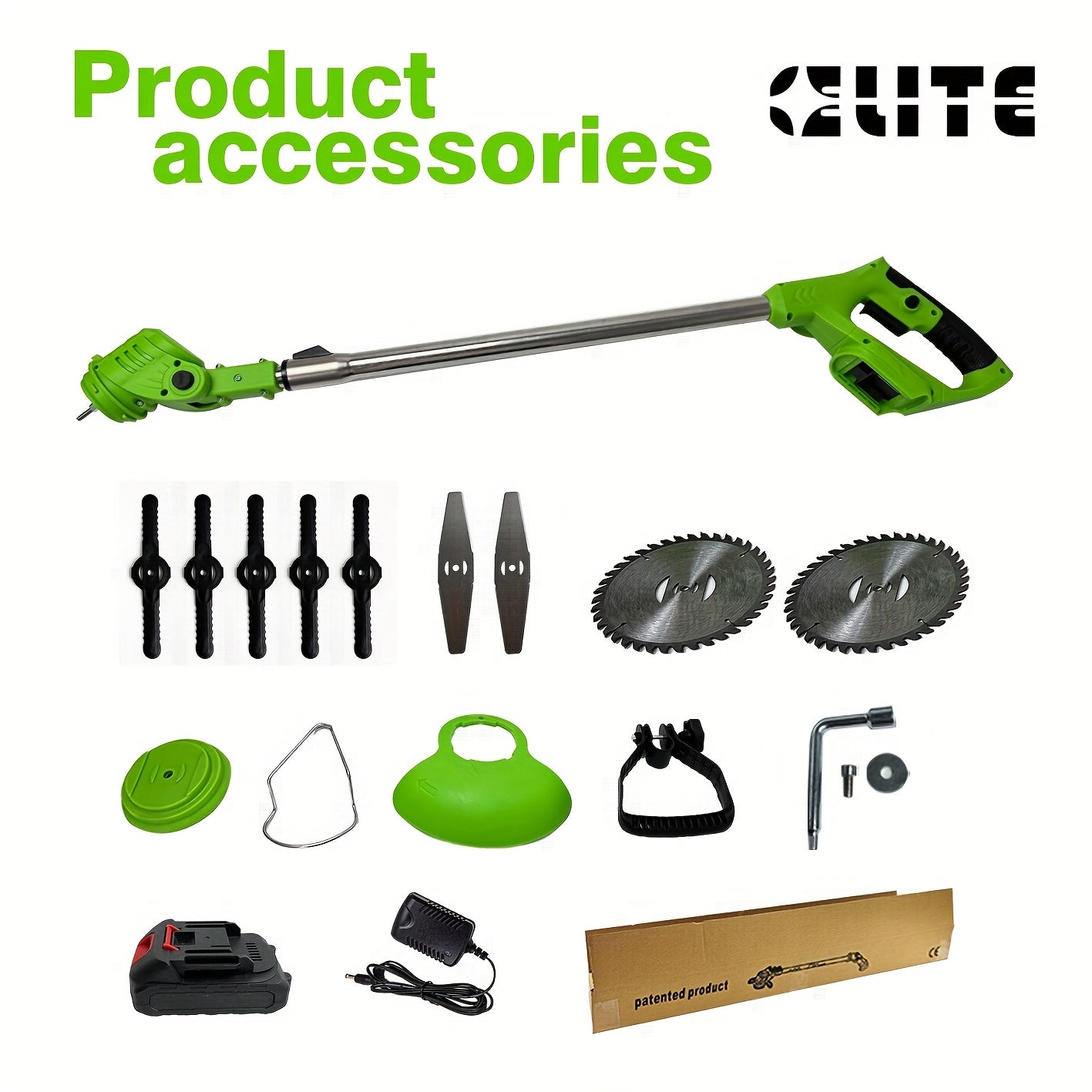 Portable Lithium Wireless Electric Lawn Mower – Adjustable & Rechargeable