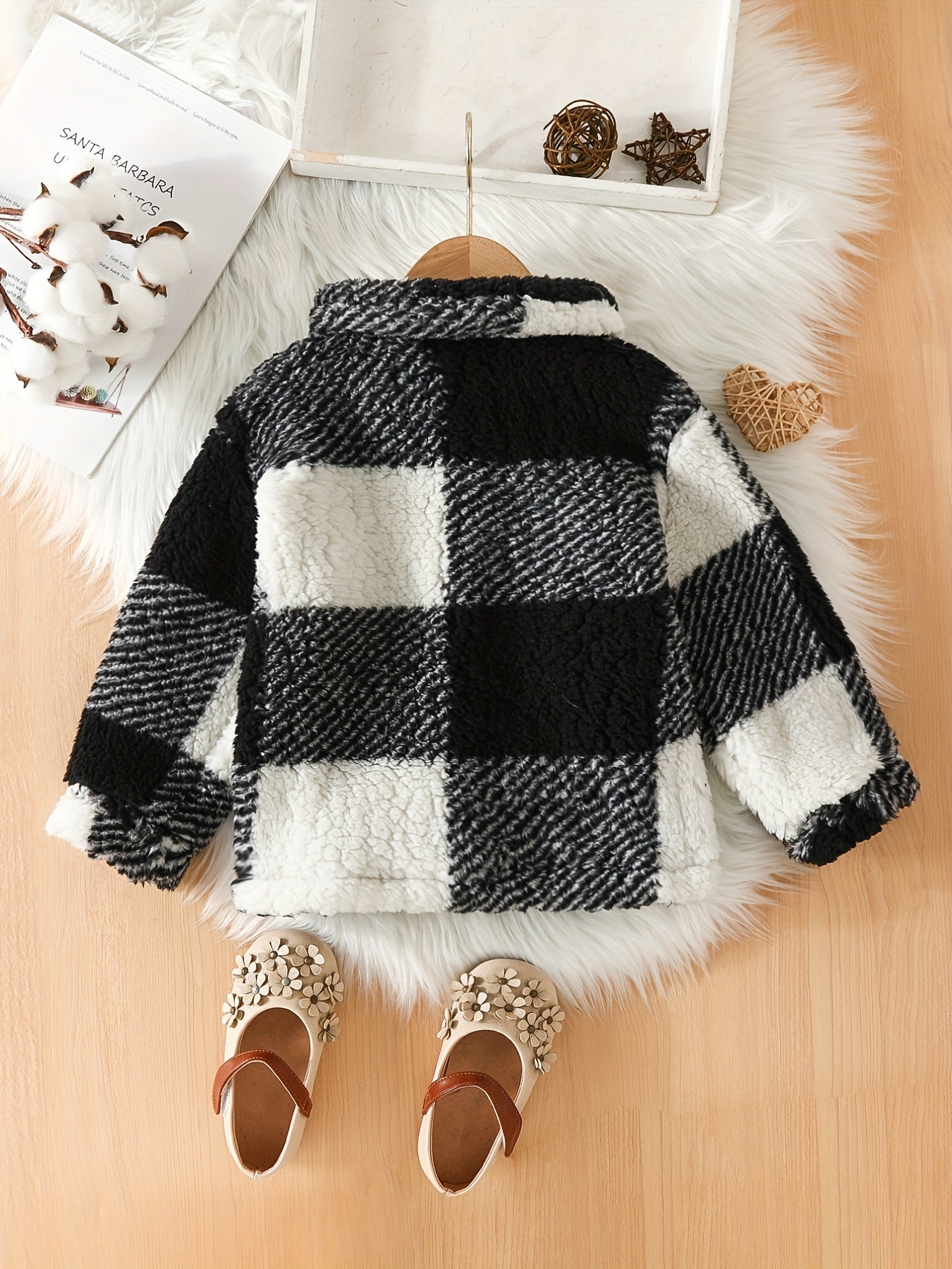 Soft Checked Fleece Jacket Rowie for Kids – Ideal for Chilly Days