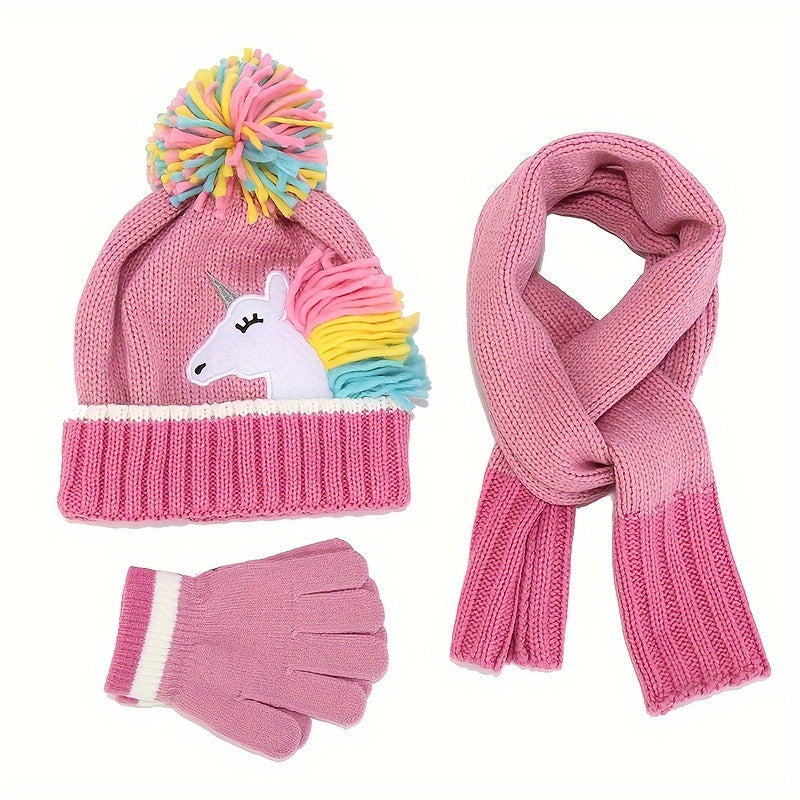 Unicorn Winter Set for Little Kids - For Warm and Playful Winter Days