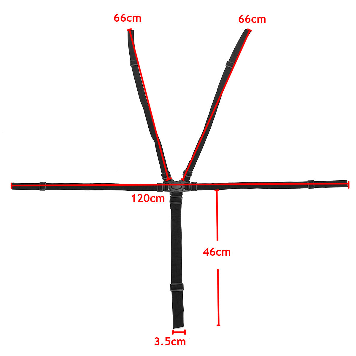 SafeStrap 5-Point Safety Harness with Strap – Comfortable and Safe Solution for Pushchairs, Buggies, and Car Seats