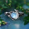 Stylish Moonstone Statement Ring – Iris