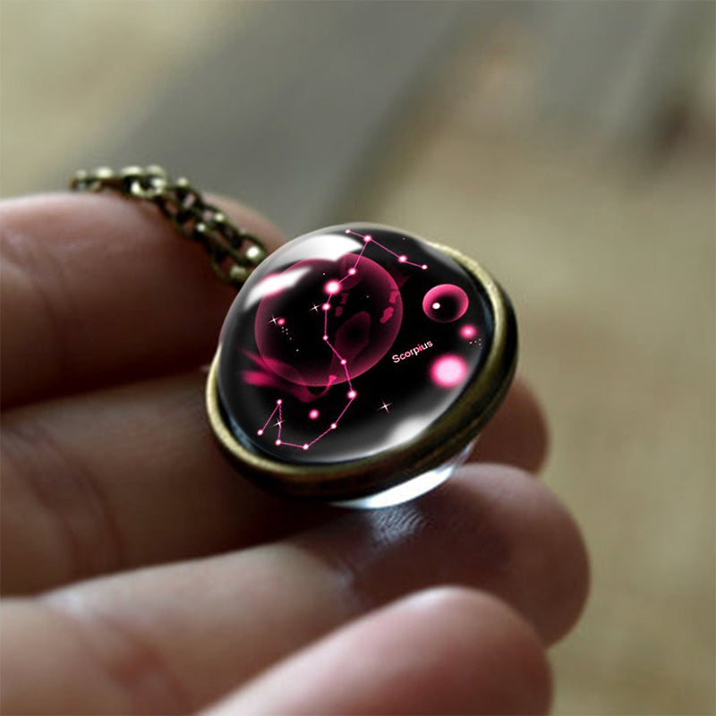 Glass-12-Star Sign Protection Pendant – Sofia