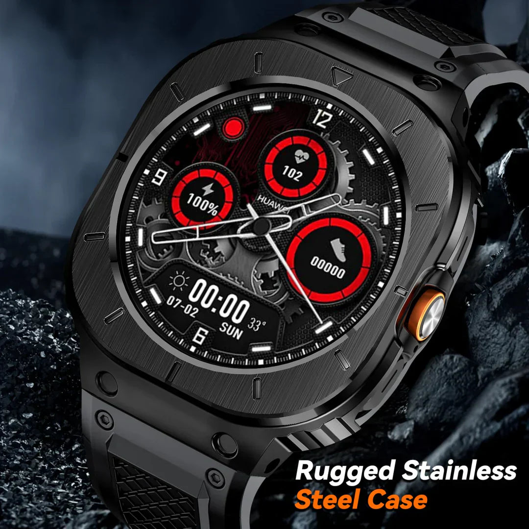 Rugged Stainless Steel Housing Set for Samsung Galaxy Watch Ultra