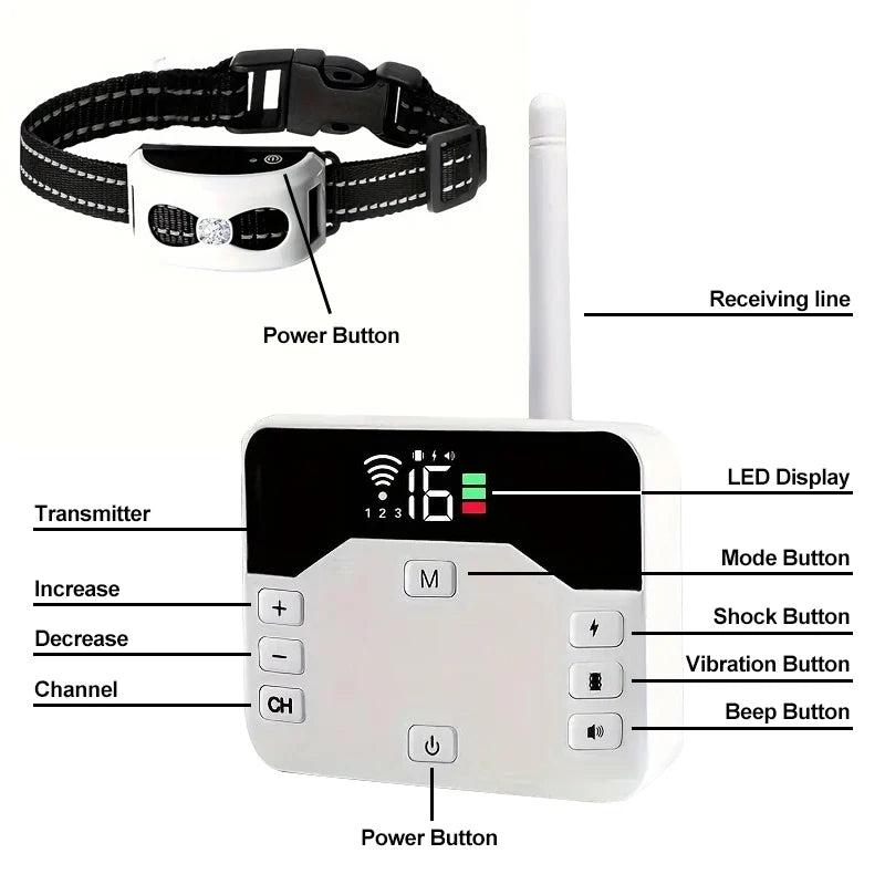 PawPal Wireless Dog Collar - Freedom and Safety for Your Dog
