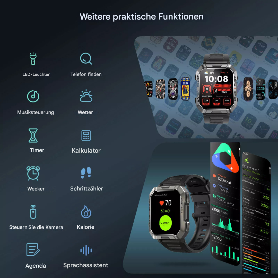 Robust Smartwatch for Adventurers - TrailMate