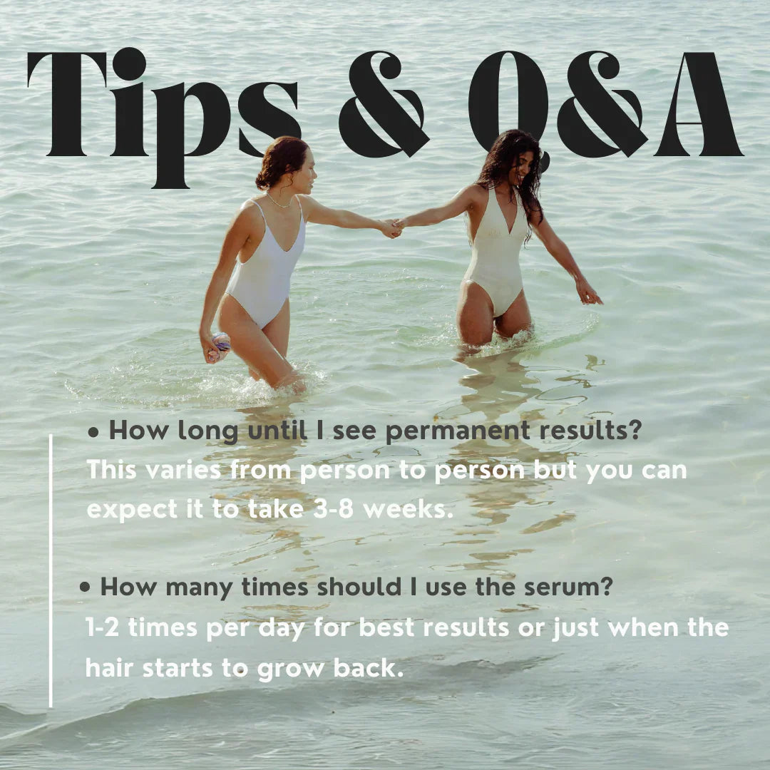 Hair Removal Serum – Naturally Hair-Reducing & Silky Smooth Skin