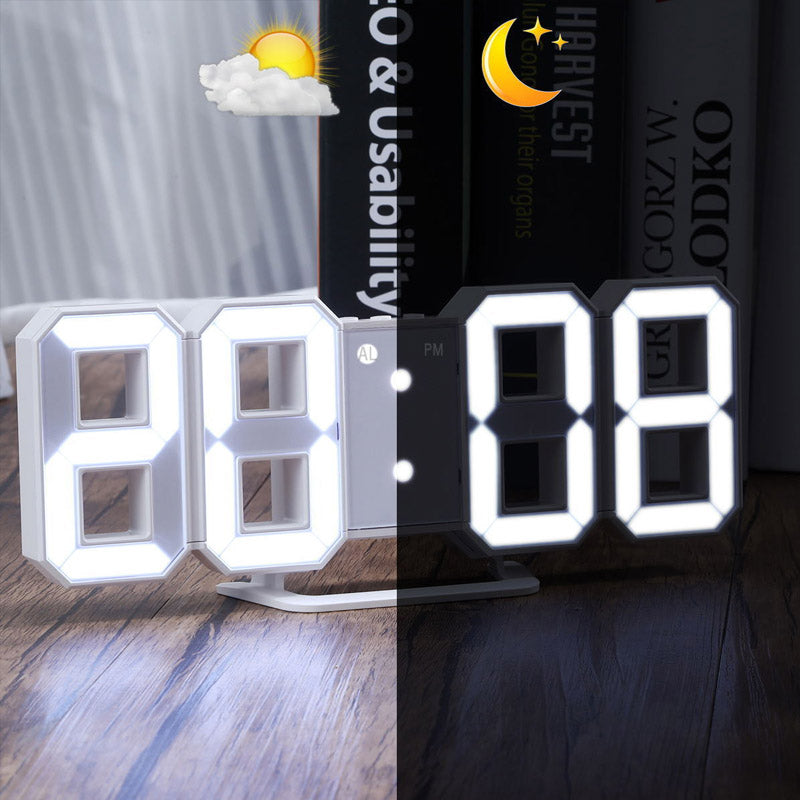 Smart 3D Digital Clock – Modern Design for Your Nightstand