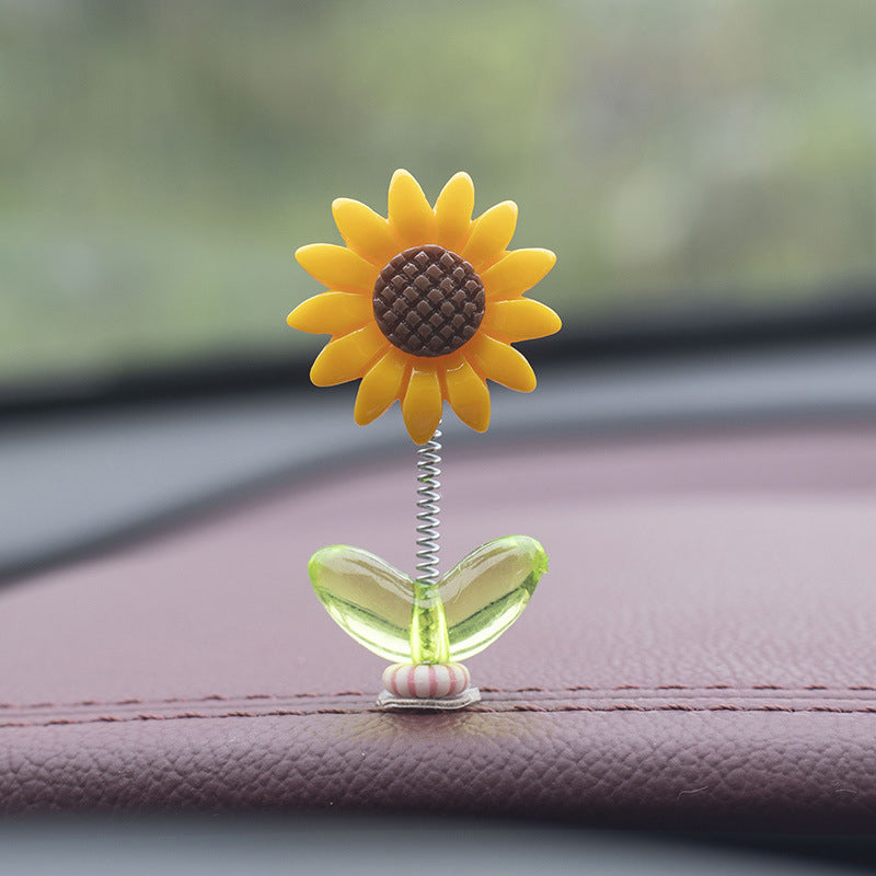 SunnyRide - Cute Sunflower Car Ornament
