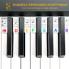 Removable Note Labels Made of Silicone for 88-Key Pianos and Keyboards