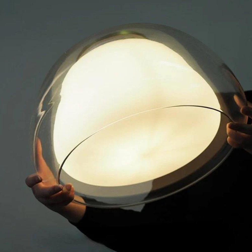 The Crystal Dome | Glass Dome Design | Modern Style | Adjustable 120cm Cable | Suitable for E27 Bulbs | Perfect for Minimalist Interiors | For Residential and Commercial Spaces