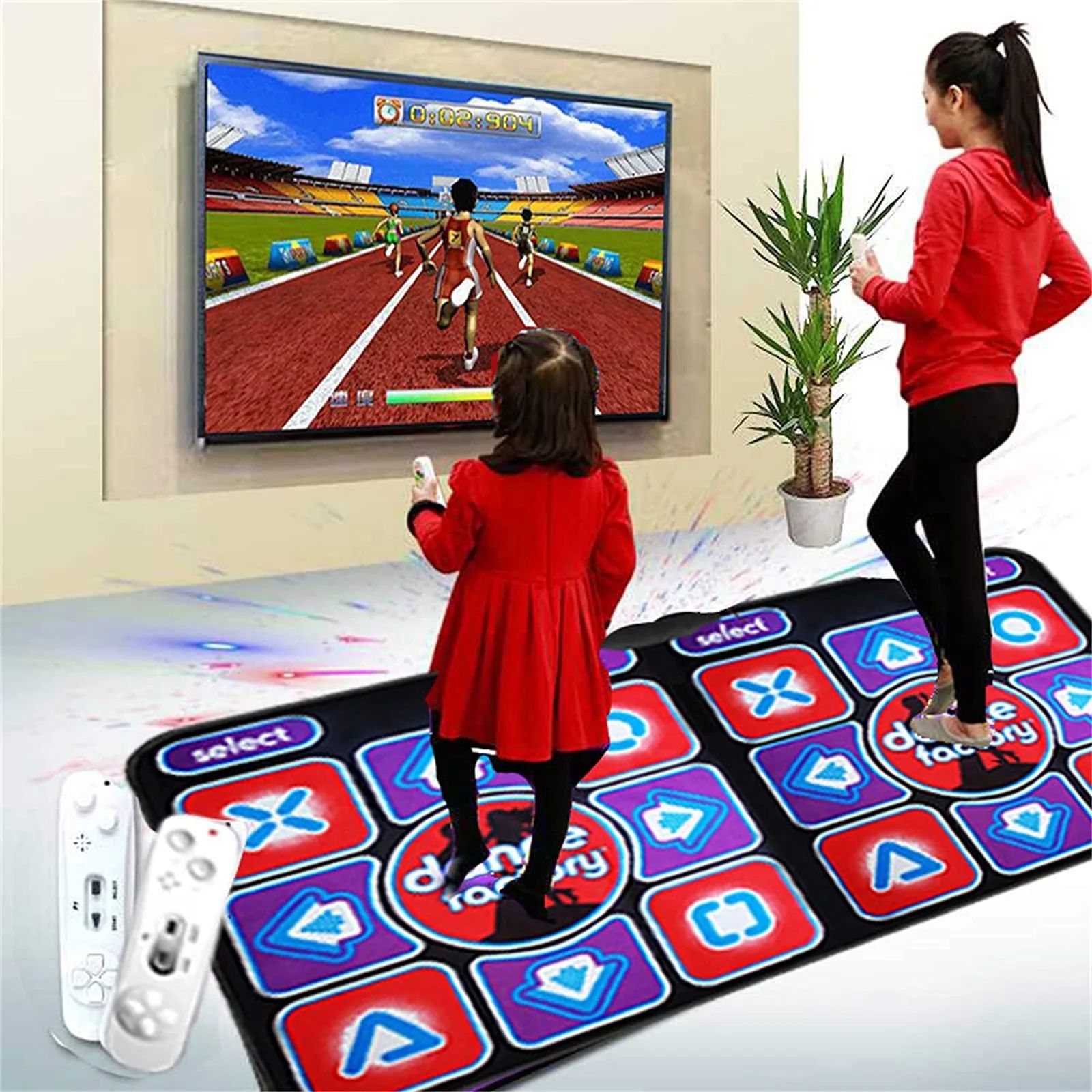 Double Dance Mat with Remote Control – RhythmFlex