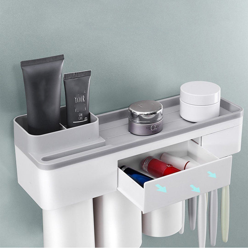 ToothCare - Handy Toothbrush Holder with Toothpaste Dispenser