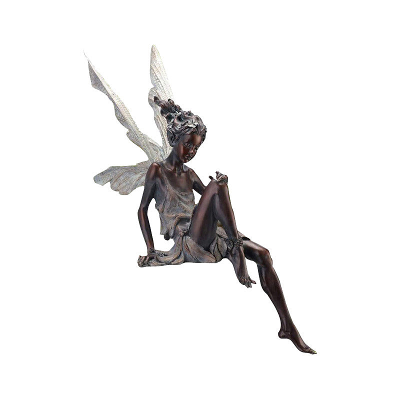 Sandsberg Sitting Fairy Garden Statue