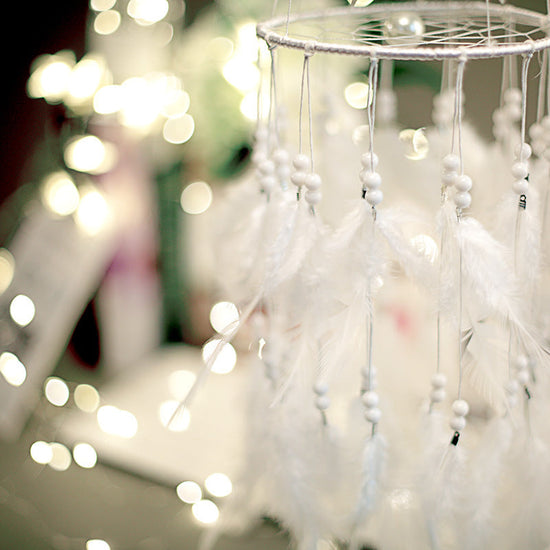White Double Dreamcatcher