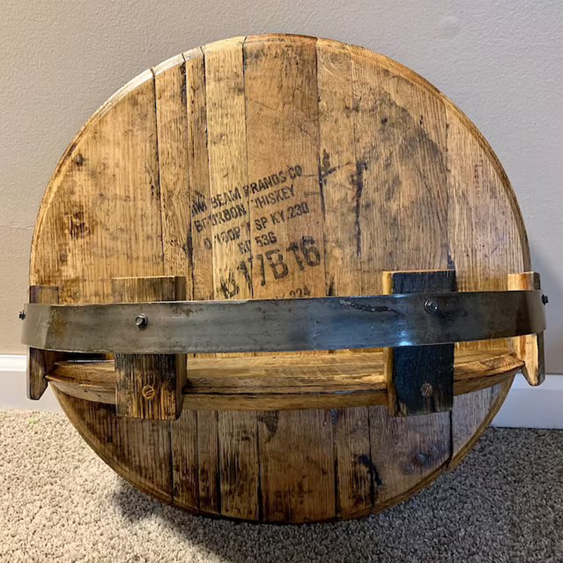 Bourbon Whiskey Barrel Rack